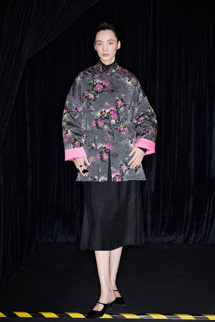 M essential Ma Kai designer Cherry Blossom Print  Pipa Jacket - NAIL.