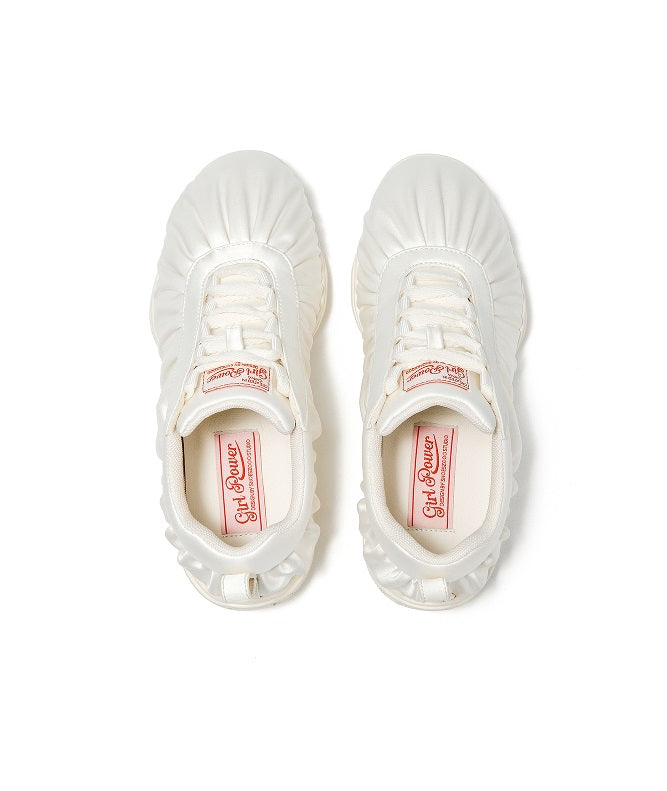 SHOESZOOO Pleated silk cloth casual shoes  - LUKE.