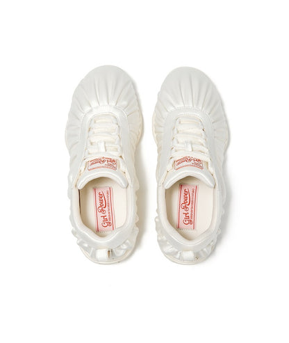 SHOESZOOO Pleated silk cloth casual shoes  - LUKE.