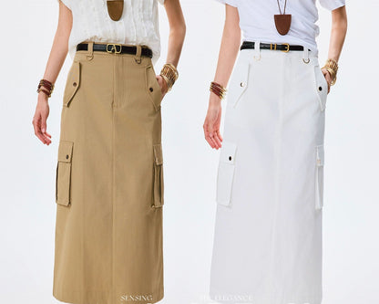 ANNASPEAK High-Waisted A-Line Skirt AS Summer New Style-JUN.