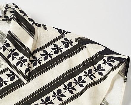 COMME MOI Lv Yan designer's new summer women's print shirred tassel waist dress - GOLDIE.