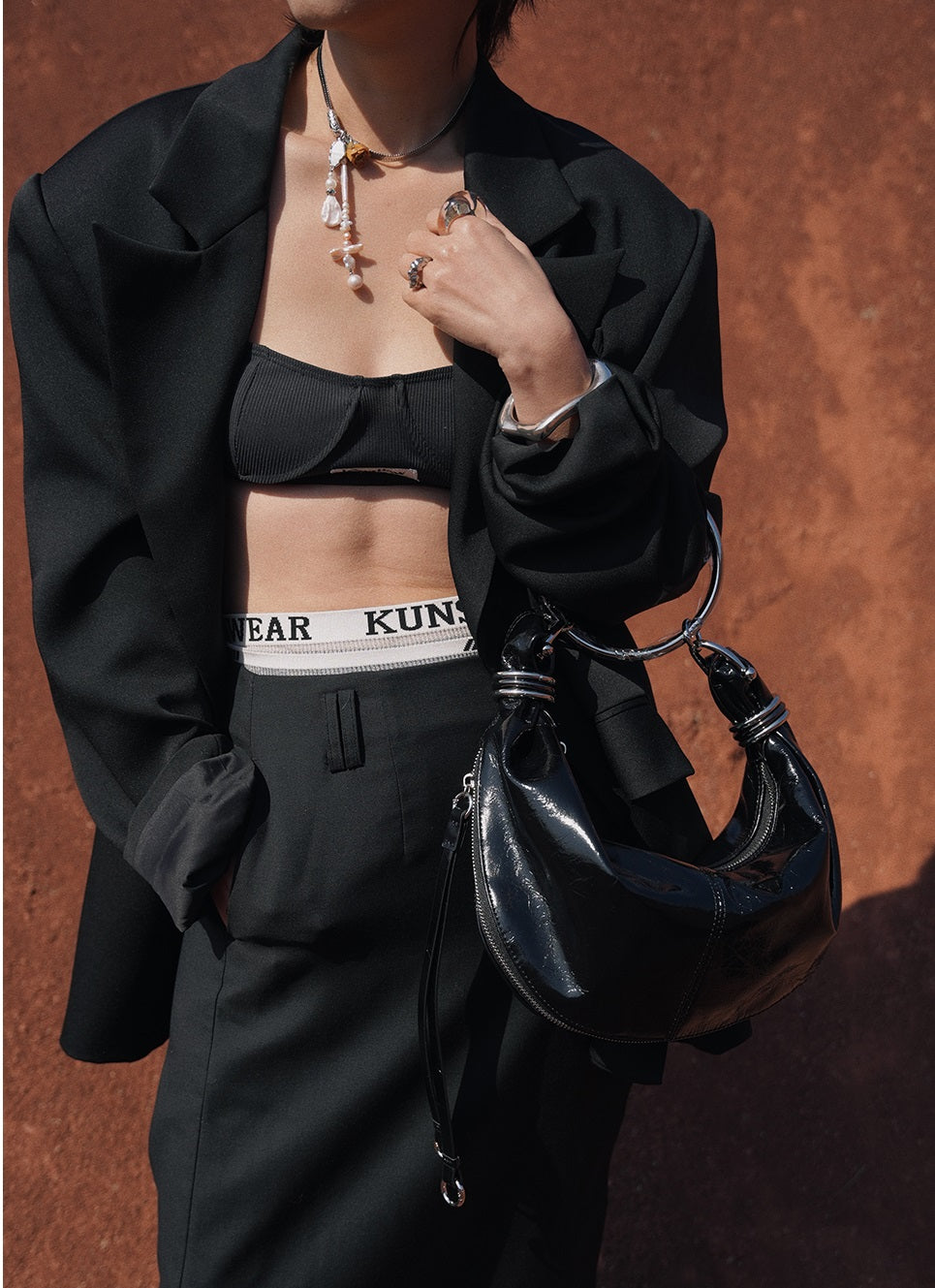 IUBALLET Leather Armpit Bag - ARMOR.