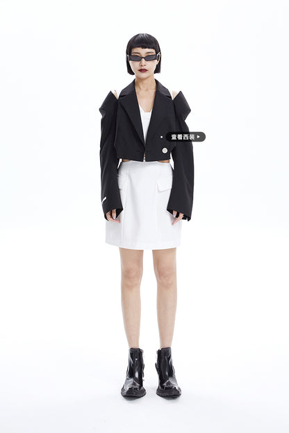 The TINY IN split-out open-waisted strap dress -CACAS