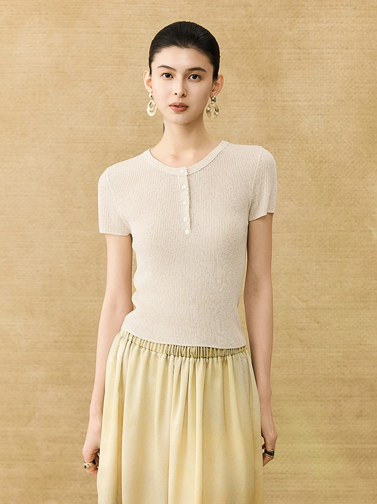 HECO Chinese Versatile Breathable Shoulder Short Sleeve T-Shirt - CEAS.