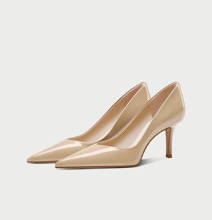 49.	pjjuu nude pointed women's stiletto heels- FERA