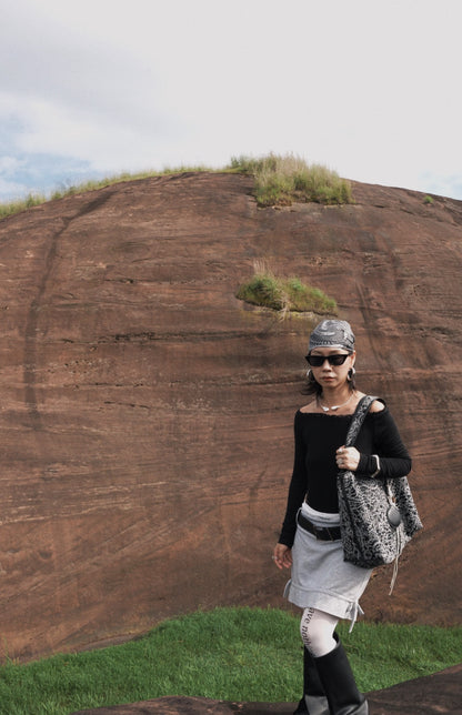 IUBALLET Relaxism New Lace One Shoulder Crossbody Large Capacity Tote Bag - APOCALYPSE ?