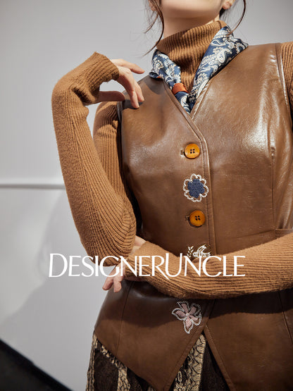 DGU "Moser" retro leather horse clip sense of commuting and versatile wear - BRAK.