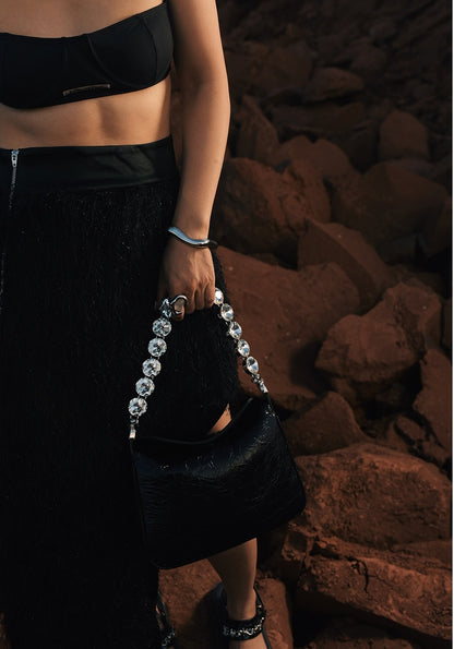 IUBALLET Chic Diamond-encrusted Arm Bag - SHOCK.