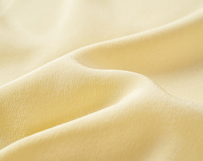 COMME MOI  Women's Beach Resort Silk yellow Dress - bathlomew.