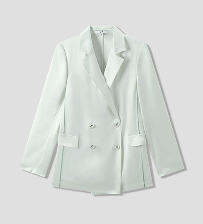 COMME MOI Commuter Double-Breasted Straight Suit - RABBAI.