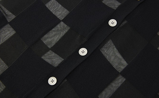 ZHUCHONGYUN small lapel long sleeve long knit dress-MARD.