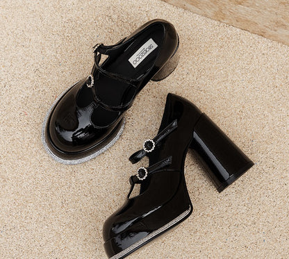 SHOESZOOO Platform Maryjane High Block Heels - SWADE.