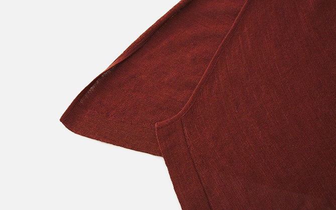 ZHUCHONGYUN one-line collar loose irregular thin top-USHER.