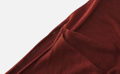 ZHUCHONGYUN one-line collar loose irregular thin top-USHER.