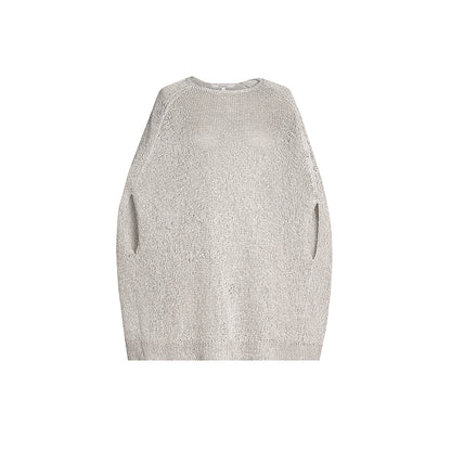 ZHUCHONGYUN two-piece knit loose crew neck top and maxi skirt set -SUOH.