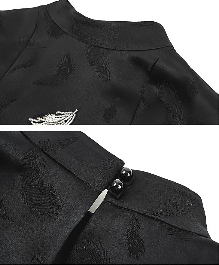 HECO Handmade Beaded Acetate Jacquard Sleeveless Top Women - KING.