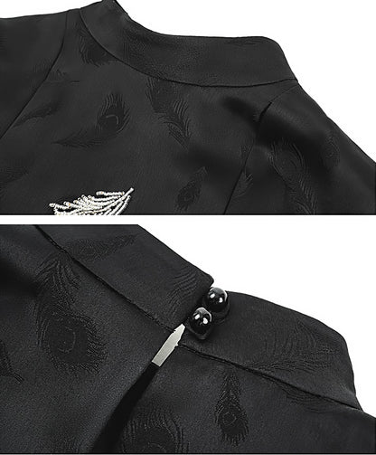 HECO Handmade Beaded Acetate Jacquard Sleeveless Top Women - KING.