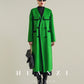 Couture Australian wool mid-length double-sided coat jacket - Phiolo