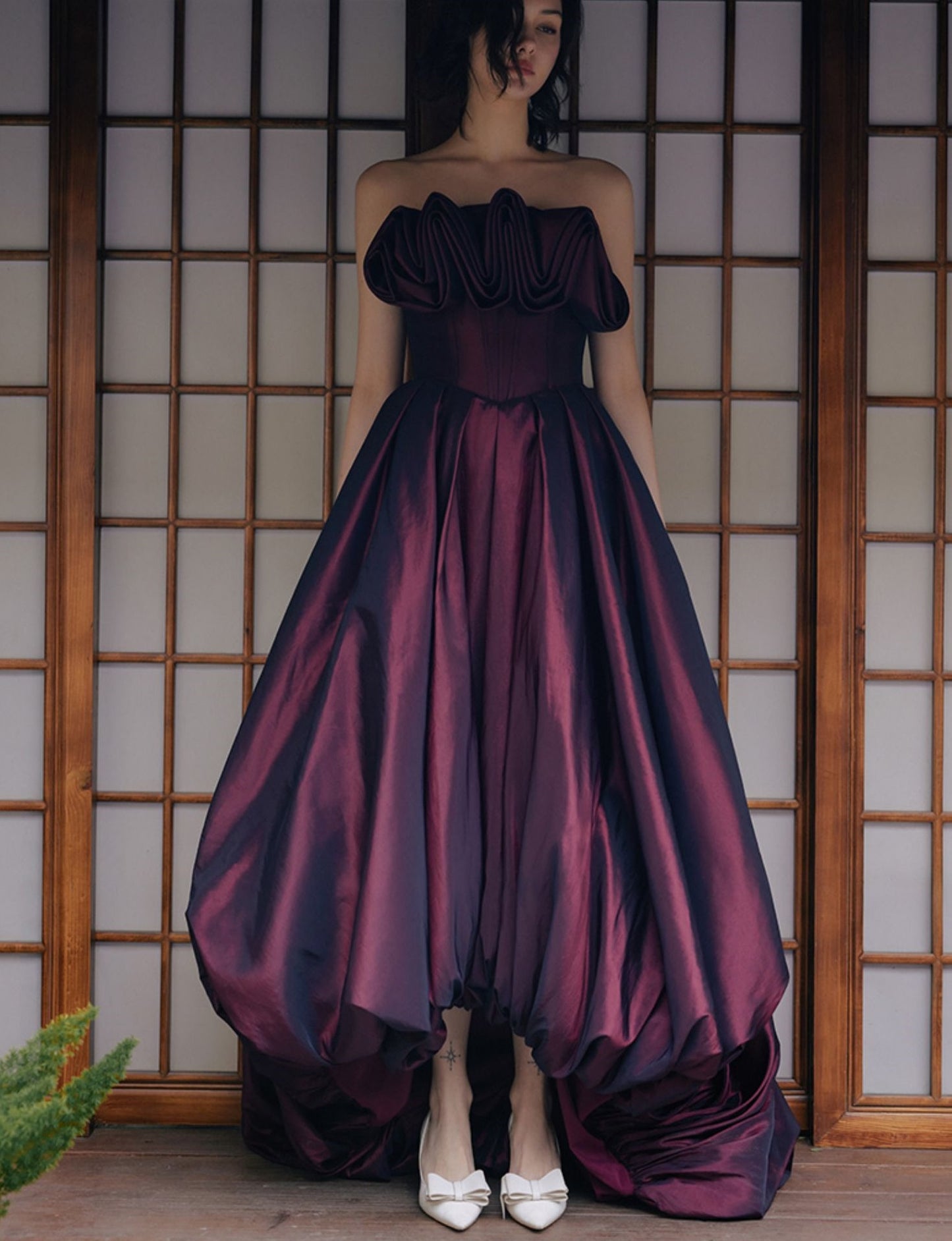 Goudin Dress, high-end, light luxury, niche bandeau dress - take