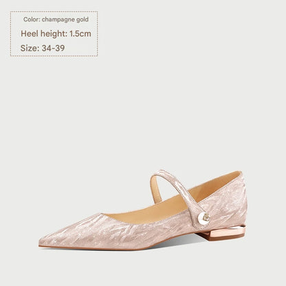 PJJUU Xiuhe dual-purpose low pointed flat shoes - SLIGHT.