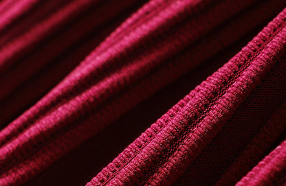 WANGXO | Textured 4D Stretch Knit Water Wave Weave Boat Neck Slim Fit Sleeveless Dress with Sculpted Flow -RÉMI