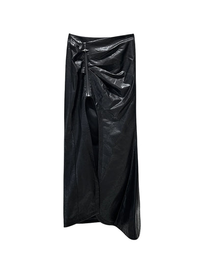 ANNAKIKI designer model Four-pointed star one-piece skirt-LOULAN