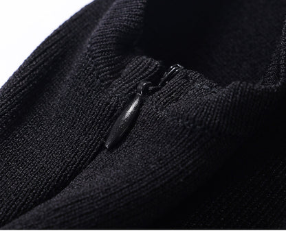 WANGXO |Tailoring Sleeveless Umbrella Hem Dress in Sculpted Casual Elegance -LUMA