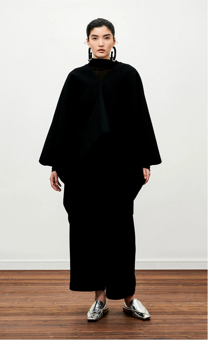 ZHUCHONGYUN black cardigan temperament coat-LENZ.