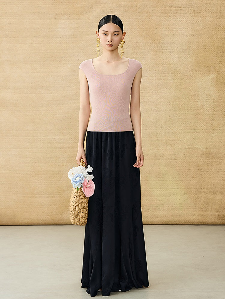 HECO Chinese U-neck Shoulder Top Early Summer Popular Cool Wear - MART.