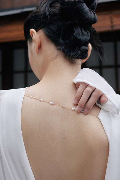 GOUDIN white bridal dress robe cool niche light luxury dress-NIMO.