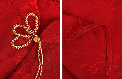 HECO Chinese Handmade Beaded Embroidery Buckle T-Shirt  - MATES .