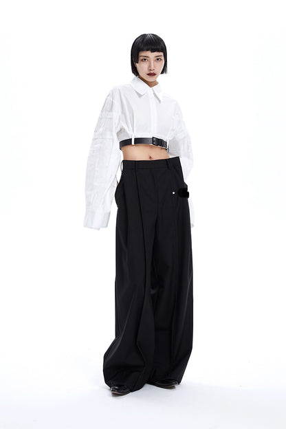 TINY IN ultra-short with large sleeves women's top -LULU.