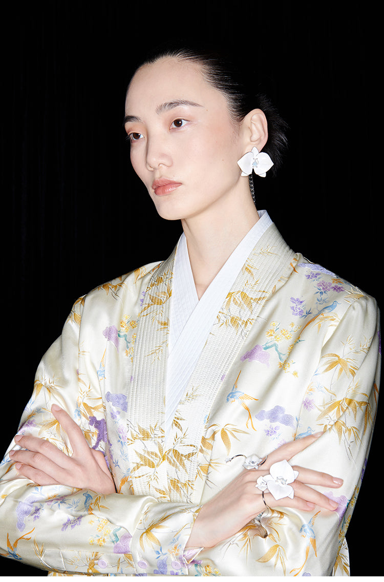 M essential Mackay designer embroidered folded shirt Pant suit - Muli.