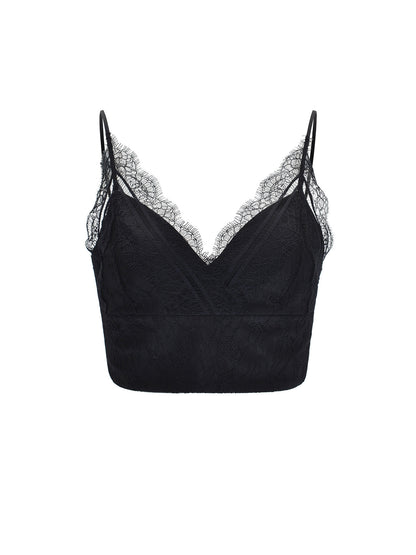 M ESSENTIAL Mackay designer lace long-sleeved top - LIVING