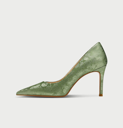 Pjjuu Green Stiletto Heels pump - WORSHIP