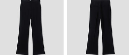 COMME MOI Lu Yan designer's new women's classic black slim acetic bell bottoms - GREAT.