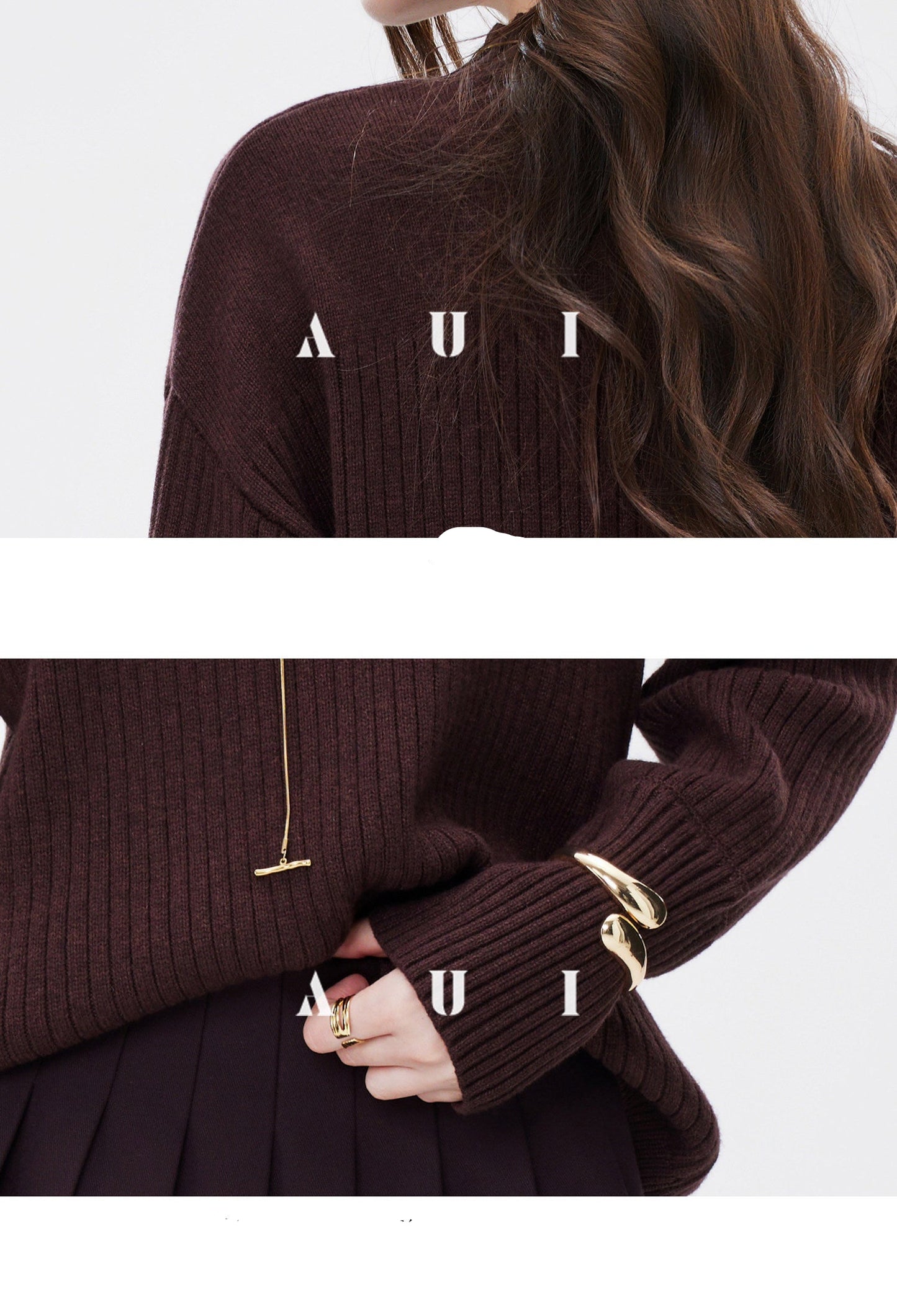 AUI can be seen as a pullover inner knitted sweater and a long-sleeved top -  Chung-Cha