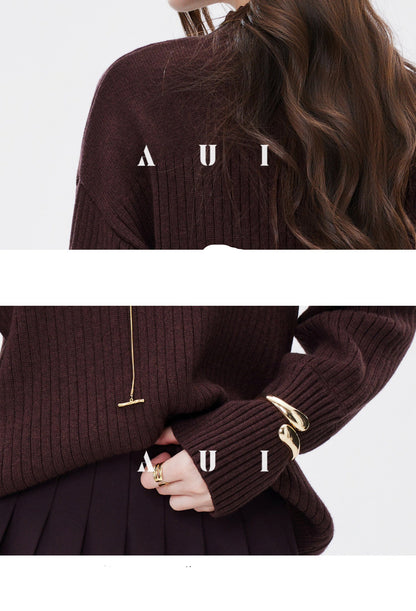 AUI can be seen as a pullover inner knitted sweater and a long-sleeved top -  Chung-Cha