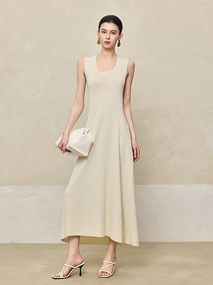 HECO Back Cross Midi Sleeveless Dress - SAVIOR.