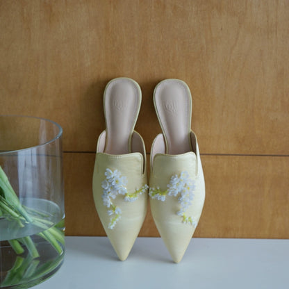B-FEI Spring and summer beaded semi-toe slippers-MUSAS.