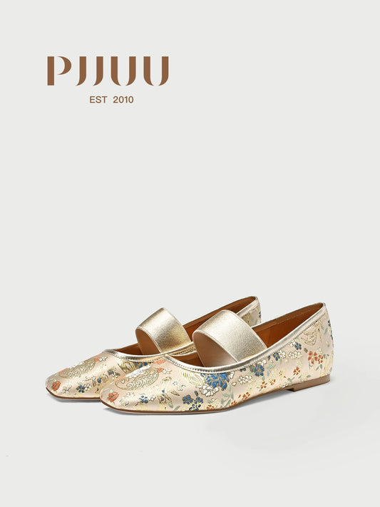 PJJUU Xiuhe cheongsam Hanfu flat shoes - DAKOTA.