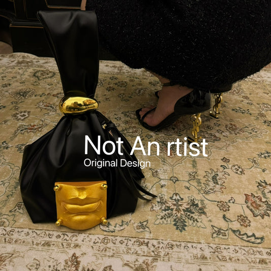 NOT AN AARTIST Niche hand-sewn PU leather bag  - LOVE