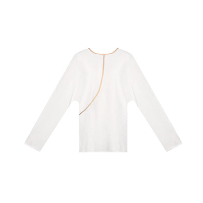 TUYUE backless texture Chinese cool feeling with a long-sleeved top- MONICA.