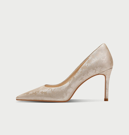 Pjjuu Champagne golden beige Wedding Stiletto Heels pump - WORSHIP