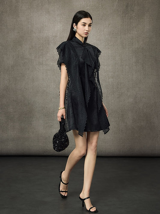 HECO Summer Layer Lace Short Dress - LIVING.