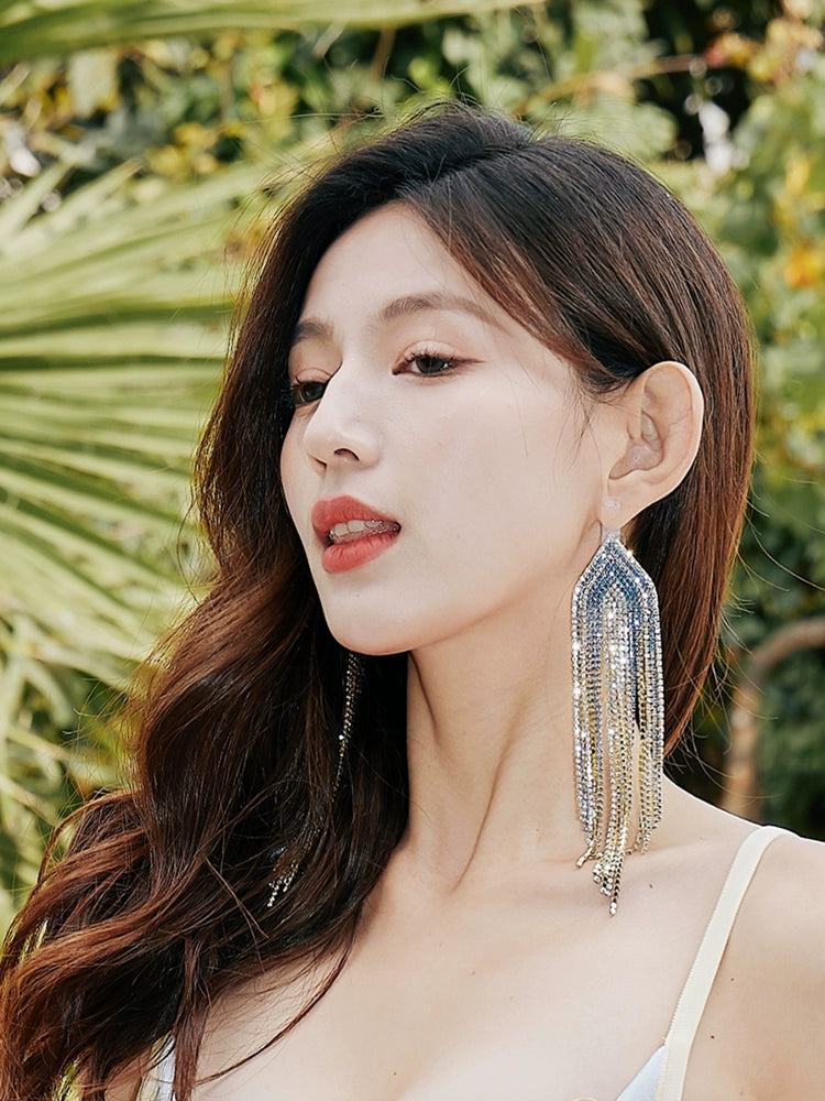 DOLLY High End Blue Diamond Earring-JUA