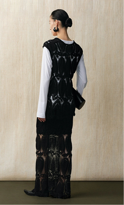 ZHUCHONGYUN white loose crew neck long-sleeved modal top-NATIE.