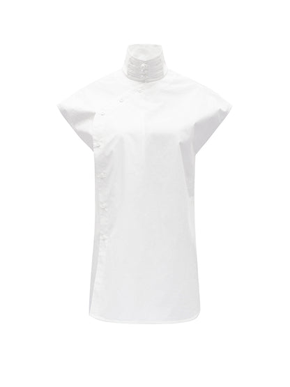 M essential Mackay designer taro jacquard silhouette placket shirt - JESSY.