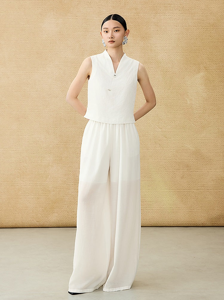 HECO Chinese Style Shoulder Sleeveless Top - GRACE.
