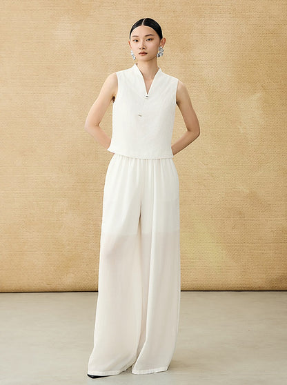 HECO Chinese Style Shoulder Sleeveless Top - GRACE.